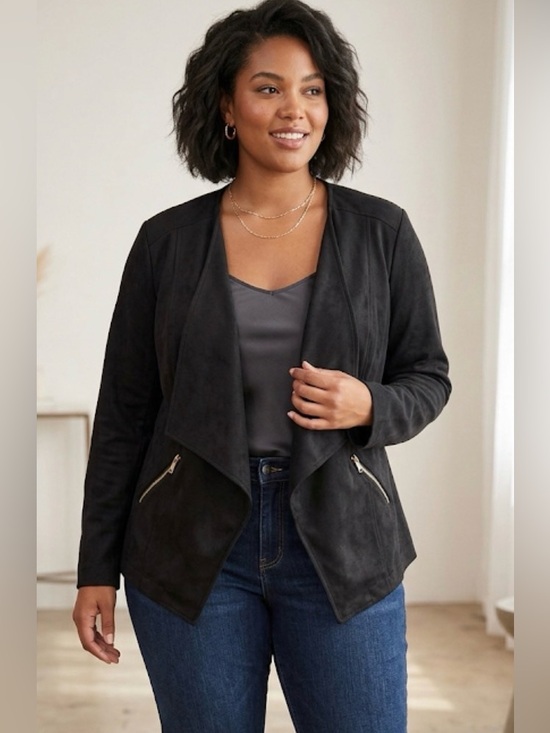Lane Bryant Jackets & Blazers - Lane Bryant Faux Suede Blazer